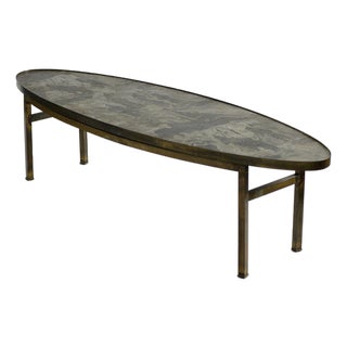 Ming Coffee Table by Philip & Kelvin Laverne, Bronze & Pewter, 1965 For Sale