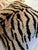 Two new Zebra Velvet and Linen Ryan studio down pillows.