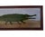 This striking folk art painting by british artist matt rix features a bold, large green alligator captured in his...