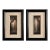 Pair of Framed Ghost With Candles Portrait Prints | Gothic Halloween Wall Art For Sale