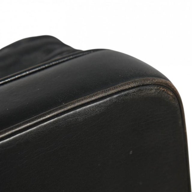 Kupe 2-Seater Sofa in Black Leather by Børge Mogensen, 1980s For Sale - Image 9 of 18
