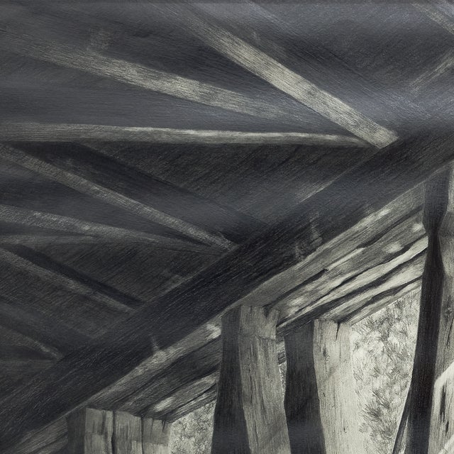 Study of a Timber Frame - Tomoko Parry, C. 1990s For Sale - Image 4 of 10