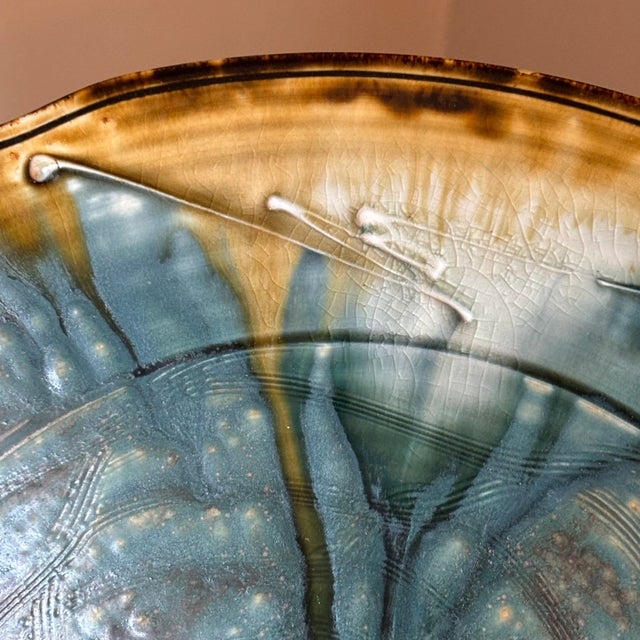 Ceramic Vintage Studio Pottery Centerpiece Bowl For Sale - Image 7 of 12