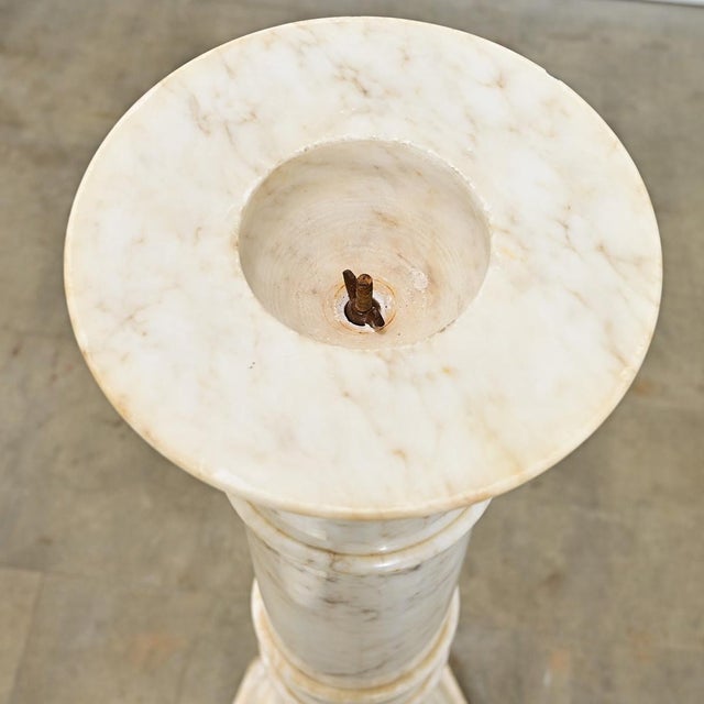 French 19th Century Marble Column Pedestal For Sale - Image 9 of 10