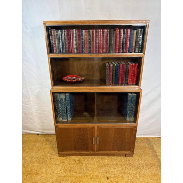 Vintage minty of oxford sectional stacking bookcase | 1950s–1960s | oak | british mid-century design a wonderful mid-...