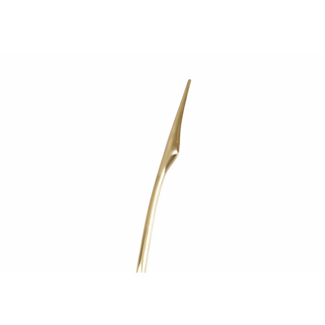 Vintage Life-Size Brass Crane Sculpture by Boris Lovet-Lorski, 1950s For Sale In Los Angeles - Image 6 of 10