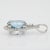 3.5Ct Aquamarine Pendant With Earth Mined Diamond: Solid 14k Gold, Oval 11x9mm For Sale In Columbus - Image 6 of 8