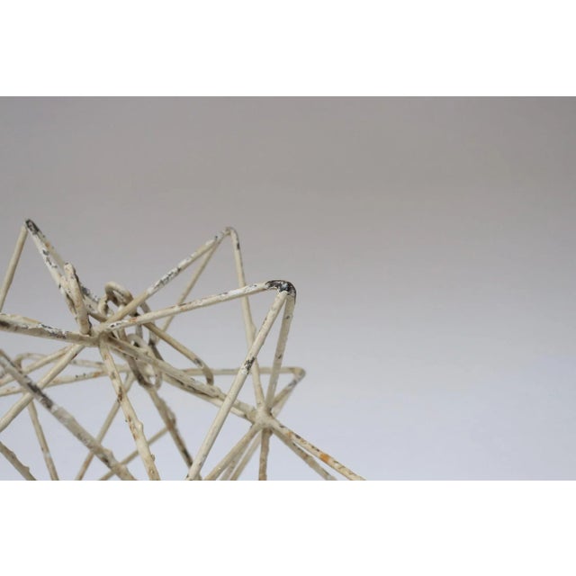 Vintage Rustic Farmhouse Soldered Metal Moravian Star / Geometric Star Ornamental Decoration For Sale - Image 11 of 12