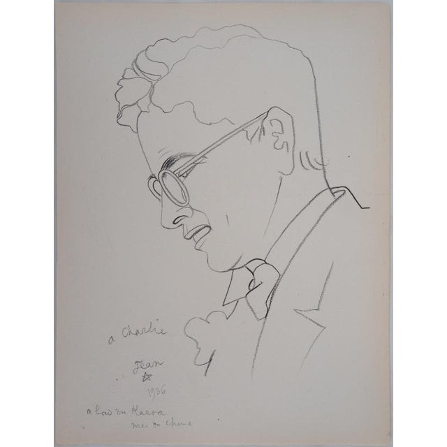 Jean Cocteau, Portrait of Charlie Chaplin, Lithograph For Sale - Image 7 of 7