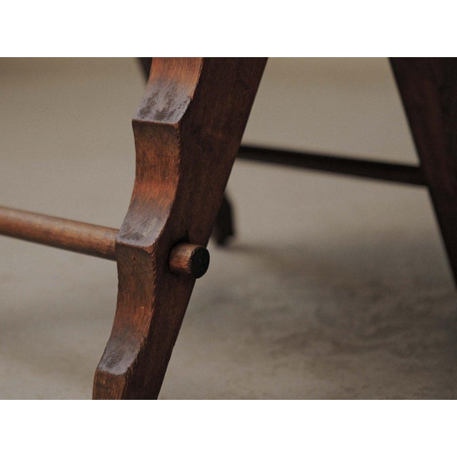 Wood Modernist Oak Chairs, France, 1940s, Set of 2 For Sale - Image 7 of 18