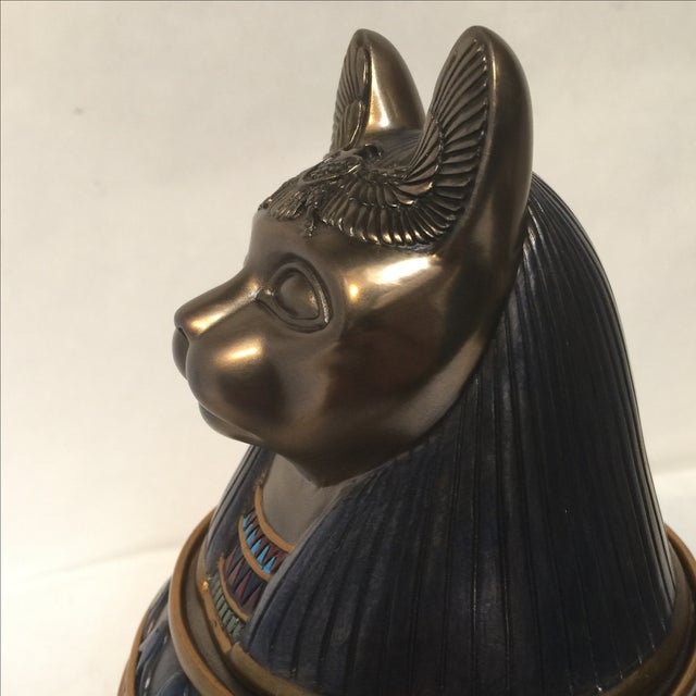 Large Egyptian Cat Urn Chairish