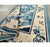 Sky Blue Galerie Shabab Collection Mid-20th Century Handmade Chinese Peking Throw Rug in Cream and Light Blue For Sale - Image 8 of 8