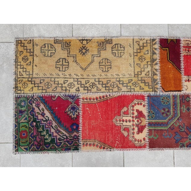 1960s Vintage Turkish Handknotted Runner Rug For Sale - Image 5 of 10