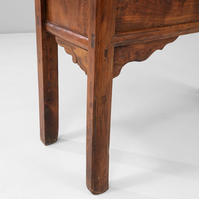 19th Century Chinese Provincial Wooden Console Table With Drawers For Sale - Image 10 of 18