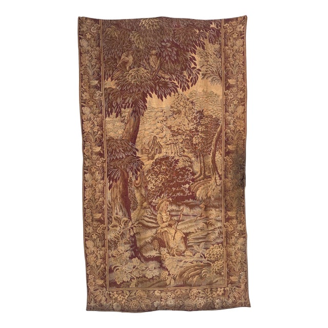 Antique French Aubusson Jacquard Tapestry Panel, 1920s For Sale