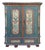 Blue Painted Fir Wardrobe For Sale