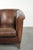 Art Deco Sheepskin Club Armchair with Black Piping For Sale - Image 9 of 14