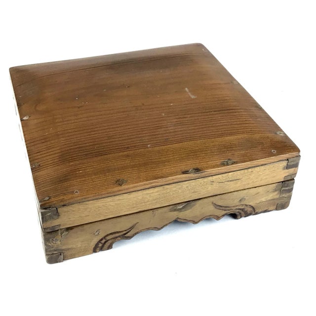 Antique Asian Treasure Wooden Box For Sale - Image 11 of 11