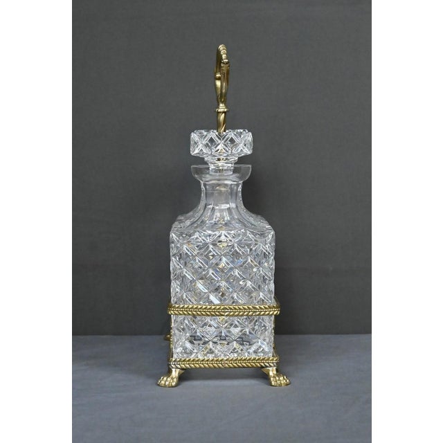 Bronze and Crystal Liquor Cabinet, Late 19th Century, Set of 3 For Sale - Image 18 of 18