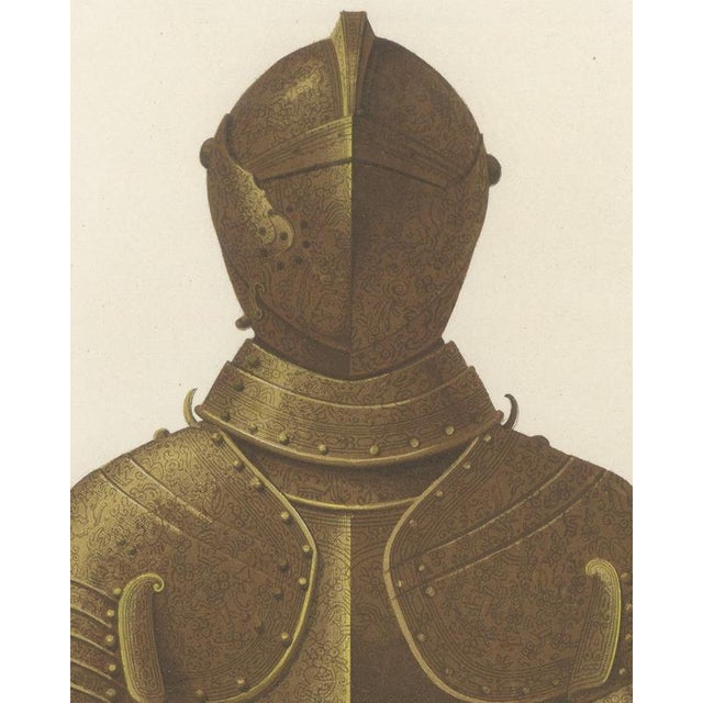 After Rivaud, Armor of Gonzalo De Córdoba, Madrid Armory, 1851, Chromolithograph For Sale - Image 4 of 9