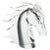 Vintage Italian Murano 1980's Sommerso Glass Horse Head Sculpture Grays, Clear For Sale - Image 9 of 9