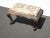 1930s Antique French Louis XVI Ornately Carved Footstool Bench For Sale - Image 5 of 12