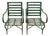 Garden Armchairs in Wood and Iron, 1800s, Set of 2 For Sale
