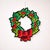 Kenneth Ludwig Chicago Hanging Holly Wreath with Bow Ekkolight 24"H For Sale - Image 4 of 4