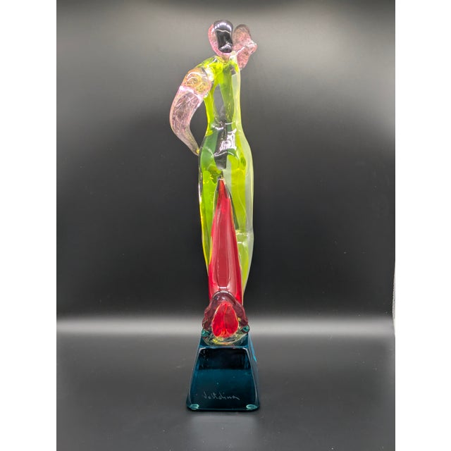 1990s Original Murano Glass "Bailadore" Sculpture: Signed Voltolina For Sale - Image 9 of 11