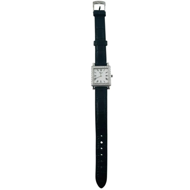 Contemporary Early 21st Century Chopard 18k White Gold Diamond Ladies Watch 426 1 For Sale - Image 3 of 14