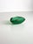 Glass Murano Glass Triangular Green Bullicante Bowl by Seguso, Italy, 1960s For Sale - Image 7 of 10