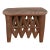 Rare Carved Leaf Top African Table For Sale