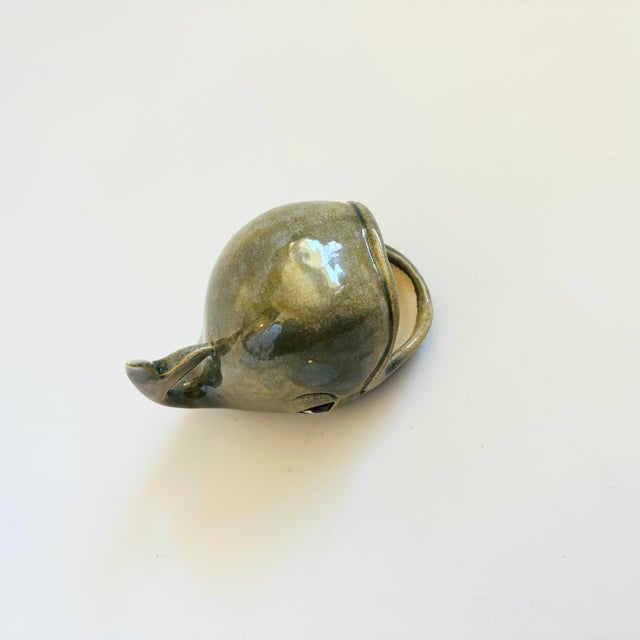 Mid Century Ceramic Whale Bowl For Sale - Image 4 of 8