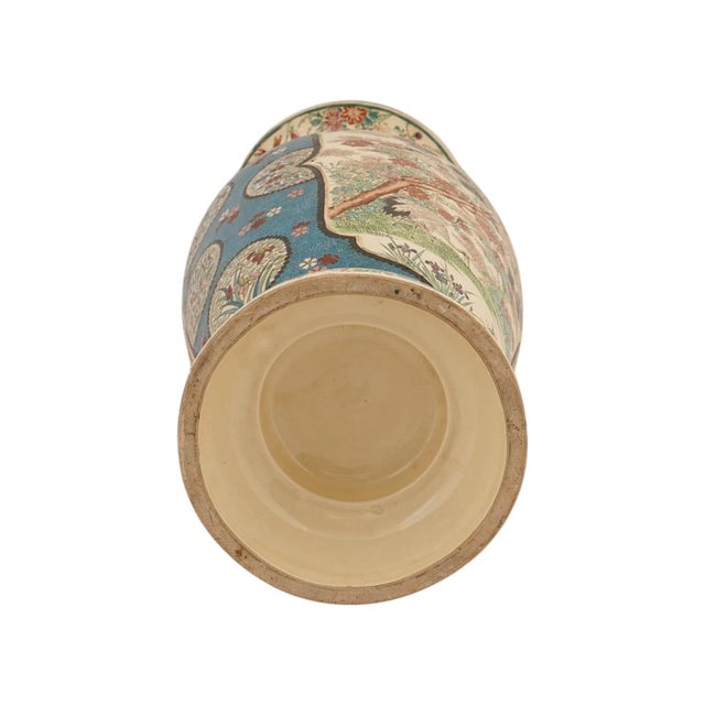 Japanese Cloisonne Enamel Meiji Totai Shippo Vase, Kinkozan School, 22 In. For Sale In New York - Image 6 of 11