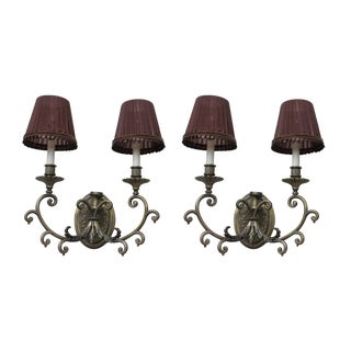 Edwardian Wall Sconces, 1940s, Set of 2 For Sale