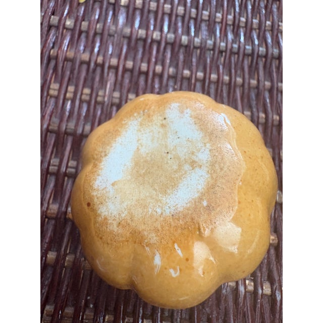 Gumps 1950's Porcelain Melons Chinese Altar Fruit Gumps-Set of 2 For Sale - Image 4 of 4