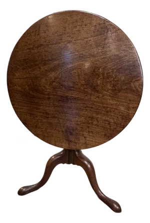 19th Century Walnut Tilt Top Side Table