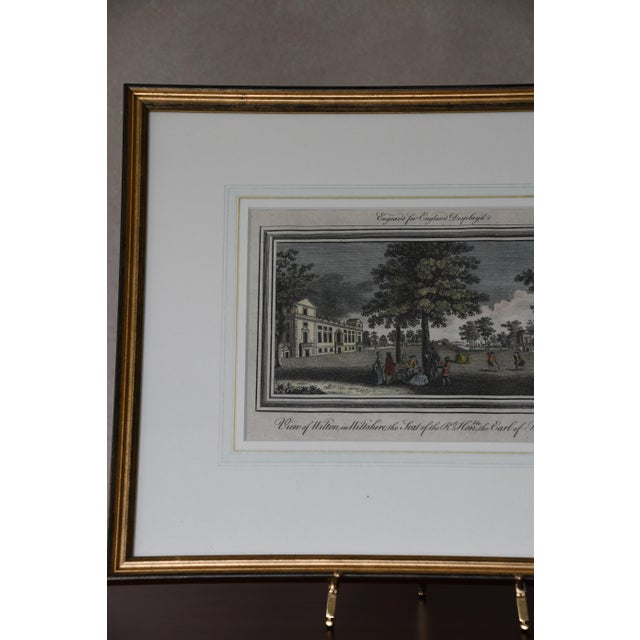 18th Century Hand-Colored Print of Wilton House, C. 1769 For Sale - Image 6 of 6