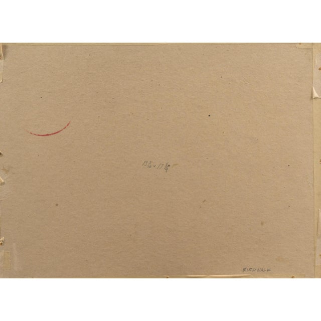 'Birdwalk, 1963' by Thomas Guise, Royal Society of Artists, Edinburgh Academy, Scotland, Palo Alto For Sale - Image 10 of 10