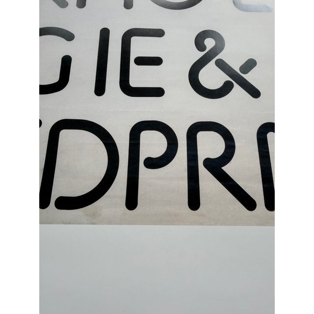 White Kho Liang Ie, Affiche Met Ontwerp Voor Een Lettertype, Begin Jaren 1970, Exhibition Poster, Printed in Netherlands For Sale - Image 8 of 13