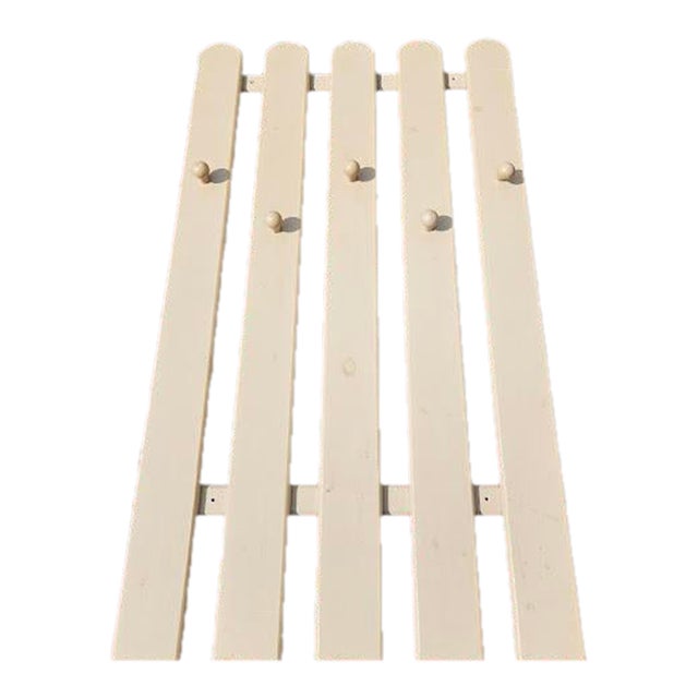 Vintage Painted Wall Rack For Sale