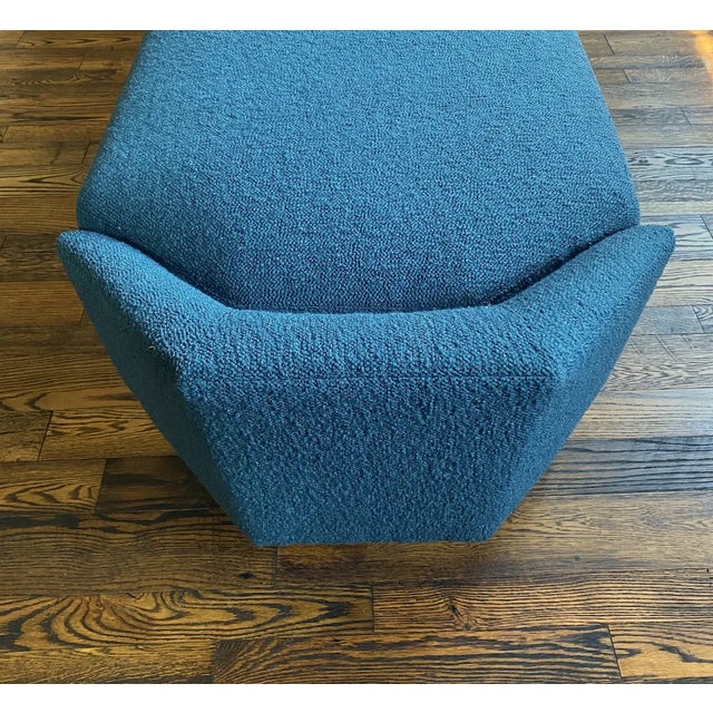 Blue Aspire Show House Baker Diamond Chaise For Sale - Image 8 of 10