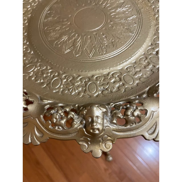 Bradley and Hubbard Brass Calling Card Table For Sale - Image 9 of 9