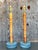 Vintage Coastal Wrapped Pencil Reed Column Lamps - a Pair For Sale - Image 4 of 10