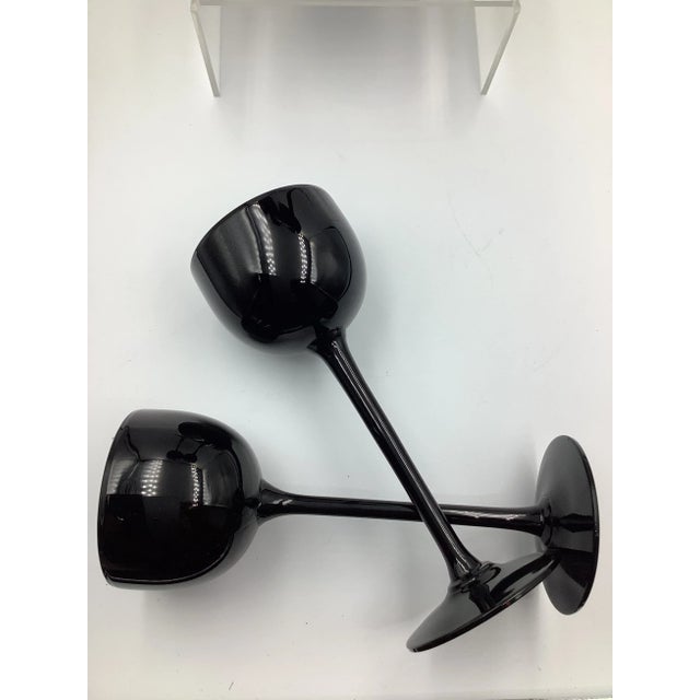 A rare and fabulous set of 6 vintage Carlo Moretti tall stem Cordial cased glasses. They measure 7” x 2 1/2” and are in...