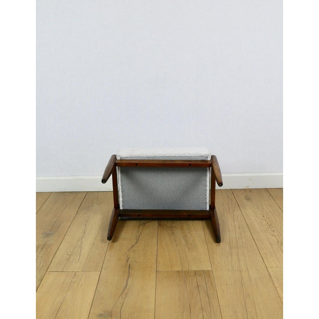 1970s Cream Bouclé Ottoman from Edmund Homa, 1970s For Sale - Image 5 of 10