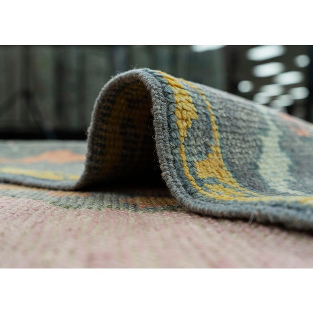 Textile Turkish Oushak Rug 4'10" x 7'2" #19053 For Sale - Image 7 of 8
