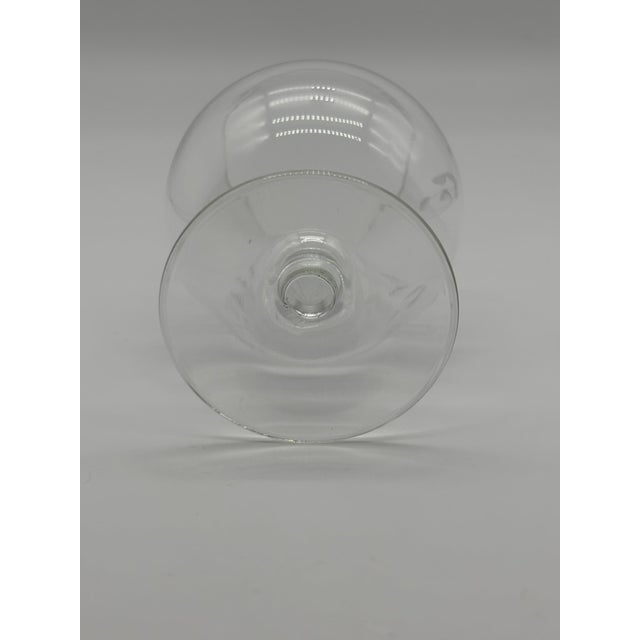 Transparent Vintage Princess House Crystal Brandy Snifters Heritage Pattern Etched Set of 3 Glasses For Sale - Image 8 of 10