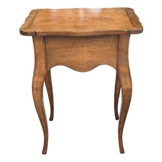 Petite French Louis XV Walnut Side Table For Sale