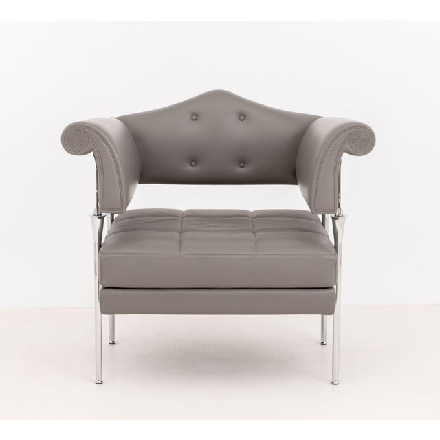 Poltrona Frau Luca Scacchetti for Poltrona Frau "Hydra Enif" Arm Chairs, Pair For Sale - Image 4 of 11